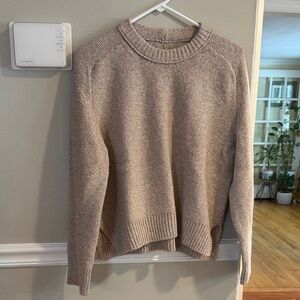 Abercrombie & Fitch Women's Crewneck Sweater in Light Taupe